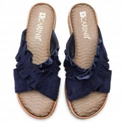 Mules Et Sandales Mules / Sandales De Bain CARINII - B4789 H40-000-000-986 Bleu Marine -Carinii Soldes 0000201223864 05 az