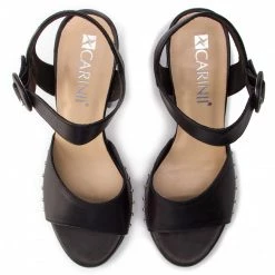 Mules Et Sandales Sandales CARINII - B4998/P E50-000-000-C00 Noir -Carinii Soldes 0000201224977 05 ks