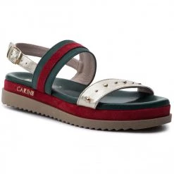 Mules Et Sandales Sandales CARINII - B5103 H33-I64-L87-986 Multicolore, Or