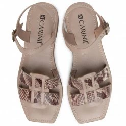 Mules Et Sandales Sandales CARINII - B6009 491-000-000-000 Beige -Carinii Soldes 0000207039483 05 kt