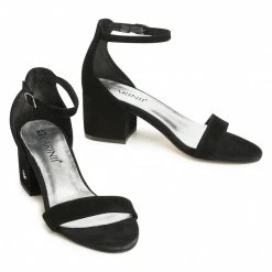 Mules Et Sandales Sandales CARINII - B5380 Noir Noir 10 Mules Et Sandales Sandales CARINII - B5380 Noir Noir -Carinii Soldes 0000207768116 03 rz
