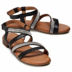 Mules Et Sandales Sandales CARINII - B6007 353-000-000-000 Noir -Carinii Soldes 0000207768215 04 rz