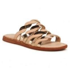 Mules Et Sandales Mules / Sandales De Bain CARINII - B6026 491-180-000-000 Beige, Or