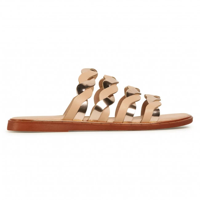 Mules Et Sandales Mules / Sandales De Bain CARINII - B6026 491-180-000-000 Beige, Or 2 Mules Et Sandales Mules / Sandales De Bain CARINII - B6026 491-180-000-000 Beige, Or – Image 2