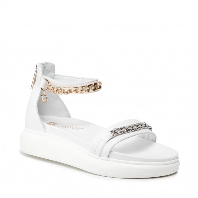 Mules Et Sandales Sandales CARINII - B7229 L46-000-000-E48 Blanc 1 Mules Et Sandales Sandales CARINII - B7229 L46-000-000-E48 Blanc