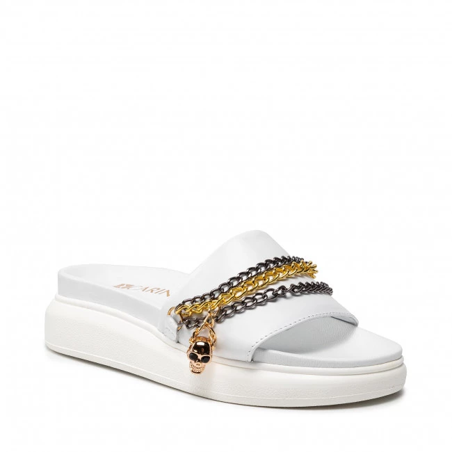 Mules Et Sandales Mules / Sandales De Bain CARINII - B7233 L46-000-000-E48 Blanc 1 Mules Et Sandales Mules / Sandales De Bain CARINII - B7233 L46-000-000-E48 Blanc