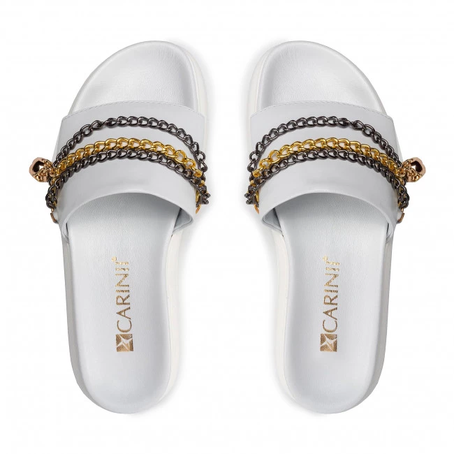 Mules Et Sandales Mules / Sandales De Bain CARINII - B7233 L46-000-000-E48 Blanc 6 Mules Et Sandales Mules / Sandales De Bain CARINII - B7233 L46-000-000-E48 Blanc – Image 6