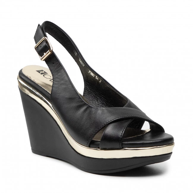 Mules Et Sandales Sandales CARINII - B7380 E50-000-000-D72 Noir 1 Mules Et Sandales Sandales CARINII - B7380 E50-000-000-D72 Noir