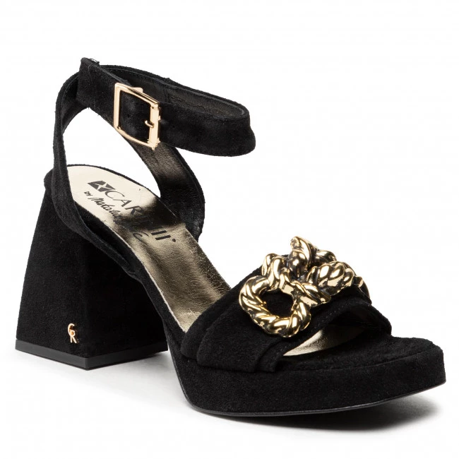 Mules Et Sandales Sandales CARINII - B7805 H20-000-000-E95 Noir 1 Mules Et Sandales Sandales CARINII - B7805 H20-000-000-E95 Noir