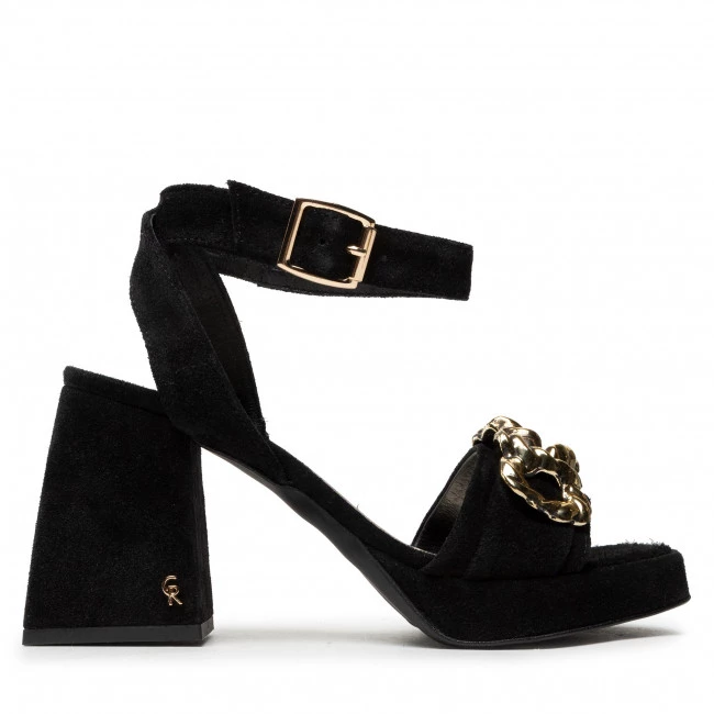 Mules Et Sandales Sandales CARINII - B7805 H20-000-000-E95 Noir 2 Mules Et Sandales Sandales CARINII - B7805 H20-000-000-E95 Noir – Image 2