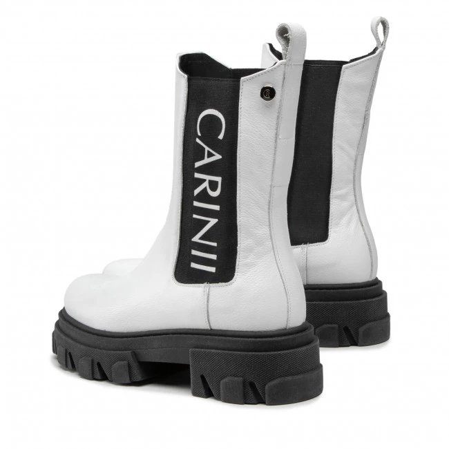 Bottes Et Autres Bottines Chelsea CARINII - B8020 I81-000-000-E33 Blanc 3 Bottes Et Autres Bottines Chelsea CARINII - B8020 I81-000-000-E33 Blanc – Image 3
