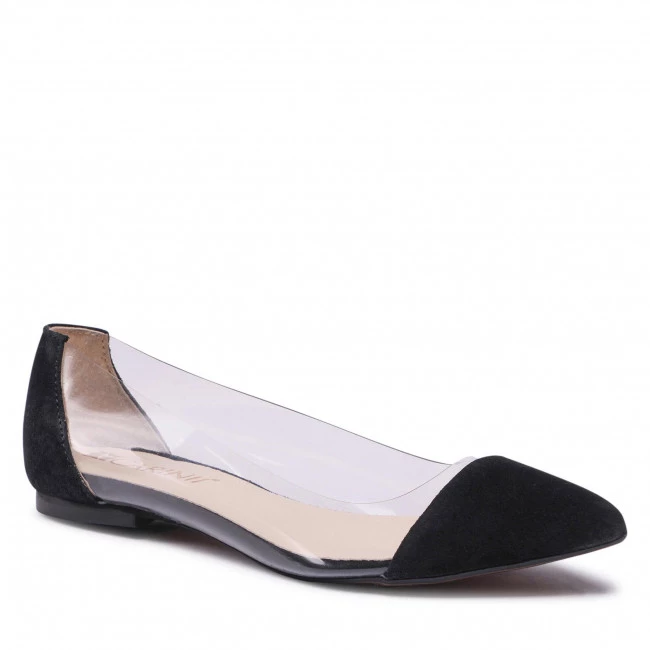 Chaussures Basses Ballerines CARINII - B2670 063-000-000-954 Blanc, Noir 1 Chaussures Basses Ballerines CARINII - B2670 063-000-000-954 Blanc, Noir