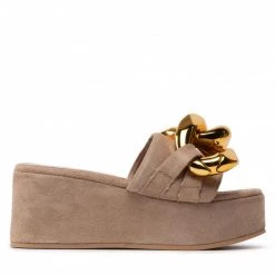 Mules Et Sandales Mules / Sandales De Bain CARINII - B7381 O17-000-000-E60 Beige -Carinii Soldes 02 0000301387640 st