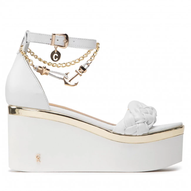 Mules Et Sandales Sandales CARINII - B7394 L46-000-000-E46 Blanc 2 Mules Et Sandales Sandales CARINII - B7394 L46-000-000-E46 Blanc – Image 2