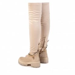 Bottes Et Autres Cuissardes CARINII - B8015 R30-000-000-F18 Beige -Carinii Soldes 03 0000300167526 kt
