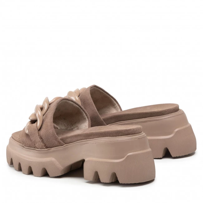 Mules Et Sandales Mules / Sandales De Bain CARINII - B8018 O20-000-000-F17 Marron 3 Mules Et Sandales Mules / Sandales De Bain CARINII - B8018 O20-000-000-F17 Marron – Image 3