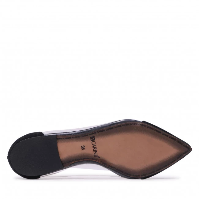 Chaussures Basses Ballerines CARINII - B2670 063-000-000-954 Blanc, Noir 4 Chaussures Basses Ballerines CARINII - B2670 063-000-000-954 Blanc, Noir – Image 4