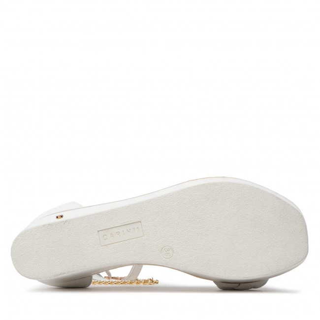 Mules Et Sandales Sandales CARINII - B7394 L46-000-000-E46 Blanc 4 Mules Et Sandales Sandales CARINII - B7394 L46-000-000-E46 Blanc – Image 4