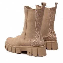 Bottes Et Autres Bottines Chelsea CARINII - B8593 O17-000-000-F57 Beige -Carinii Soldes 04 0000301503866 mt