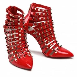 Bottes Et Autres Bottines CARINII - B7816 I89-000-000-A49 Rouge -Carinii Soldes 05 0000300166420 rz