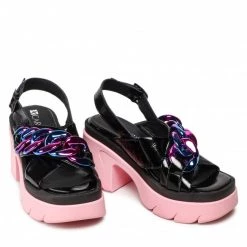 Mules Et Sandales Sandales CARINII - B7846 070-000-000-E90 Noir -Carinii Soldes 05 0000300166567 rz