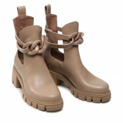 Bottes Et Autres Bottines CARINII - B7889 R77-000-000-E85 Beige -Carinii Soldes 05 0000300166635 rz