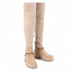Bottes Et Autres Cuissardes CARINII - B8015 R30-000-000-F18 Beige -Carinii Soldes 05 0000300167526 kt