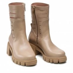 Bottes Et Autres Bottines CARINII - B8044 R77-000-000-E85 Beige -Carinii Soldes 05 0000300167717 rz