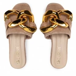 Mules Et Sandales Mules / Sandales De Bain CARINII - B7381 O17-000-000-E60 Beige -Carinii Soldes 05 0000301387640 st