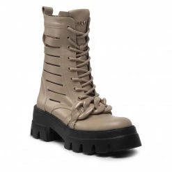 Bottes Et Autres Bottines CARINII - B8021 R77-000-000-E81 Beige -Carinii Soldes 05 0000301389538 pa