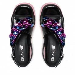 Mules Et Sandales Sandales CARINII - B7846 070-000-000-E90 Noir -Carinii Soldes 06 0000300166567 rz