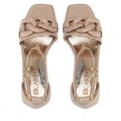 Mules Et Sandales Sandales CARINII - B8000 R31-000-000-F09 Beige -Carinii Soldes 06 0000300167434 rz