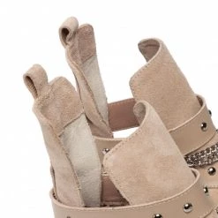 Bottes Et Autres Bottines CARINII - B8026 O17-R77-000-F19 Beige -Carinii Soldes 06 0000300167618 az