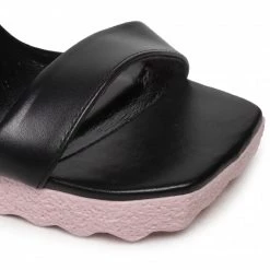 Mules Et Sandales Sandales CARINII - B8069 E50-000-000-000 Noir -Carinii Soldes 07 0000300435380 pa 1