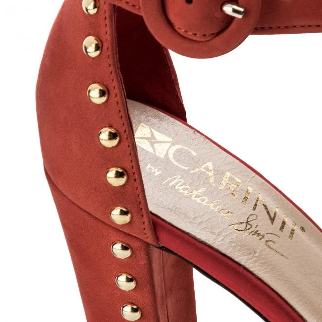 Mules Et Sandales Sandales CARINII - B4410 H55-000-000-B16 Rouge 3 Mules Et Sandales Sandales CARINII - B4410 H55-000-000-B16 Rouge – Image 3