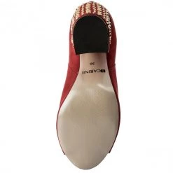 Bottes Et Autres Bottines CARINII - B4351 L87-000-000-C00 Rouge -Carinii Soldes 5902632308644 05 ai