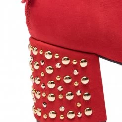 Bottes Et Autres Bottines CARINII - B4428 L87-000-000-C96 Rouge -Carinii Soldes 5902632368136 05 ki