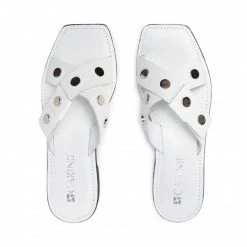 Mules Et Sandales Mules / Sandales De Bain CARINII - B6043 187-000-000-000 Blanc -Carinii Soldes 5902632629770 03 kt