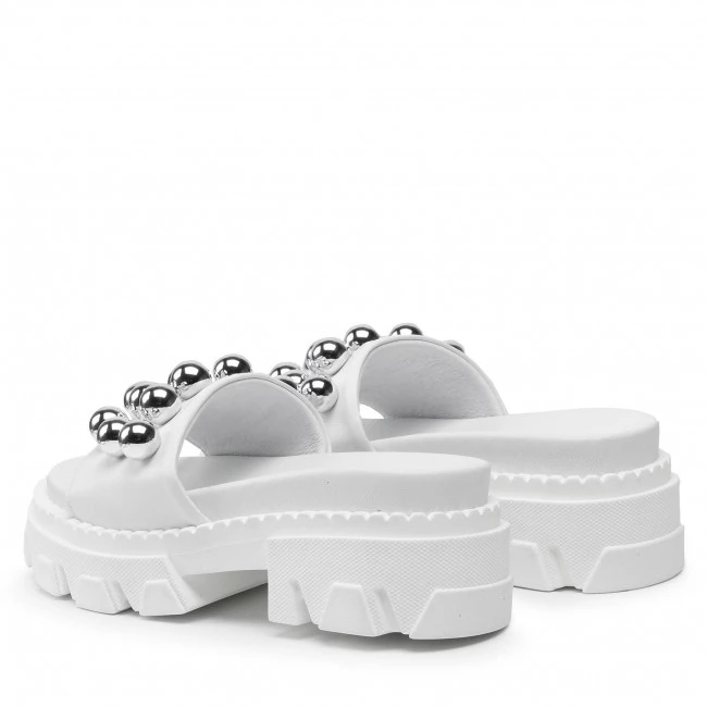 Mules Et Sandales Mules / Sandales De Bain CARINII - B7227 L46-000-000-E49 Blanc 3 Mules Et Sandales Mules / Sandales De Bain CARINII - B7227 L46-000-000-E49 Blanc – Image 3