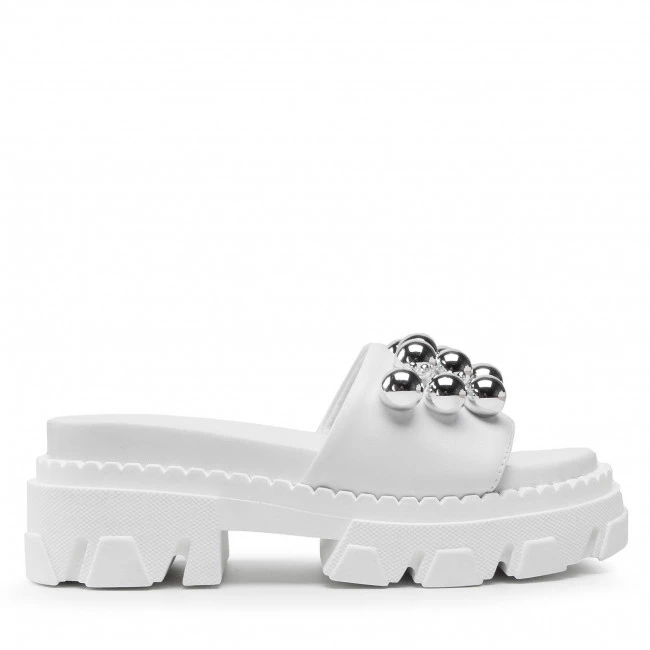 Mules Et Sandales Mules / Sandales De Bain CARINII - B7227 L46-000-000-E49 Blanc 2 Mules Et Sandales Mules / Sandales De Bain CARINII - B7227 L46-000-000-E49 Blanc – Image 2