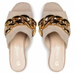 Mules Et Sandales Mules / Sandales De Bain CARINII - B7294 R30-000-000-E46 Beige -Carinii Soldes 5902632767427 05 pl