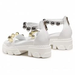 Mules Et Sandales Sandales CARINII - B7226 L46-000-000-E49 Blanc -Carinii Soldes 5902632767786 02 pa