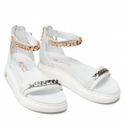 Mules Et Sandales Sandales CARINII - B7249 L46-000-000-E48 Blanc 10 Mules Et Sandales Sandales CARINII - B7249 L46-000-000-E48 Blanc -Carinii Soldes 5902632770007 03 ph