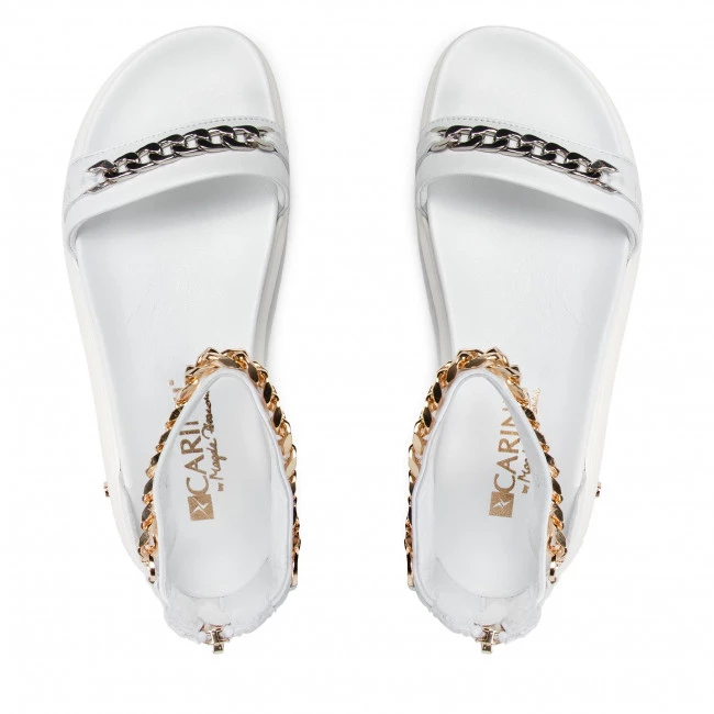 Mules Et Sandales Sandales CARINII - B7249 L46-000-000-E48 Blanc 6 Mules Et Sandales Sandales CARINII - B7249 L46-000-000-E48 Blanc – Image 6