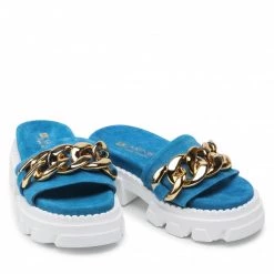 Mules Et Sandales Mules / Sandales De Bain CARINII - B7254 R61-000-000-E49 Bleu -Carinii Soldes 5902632788521 06 rz 1