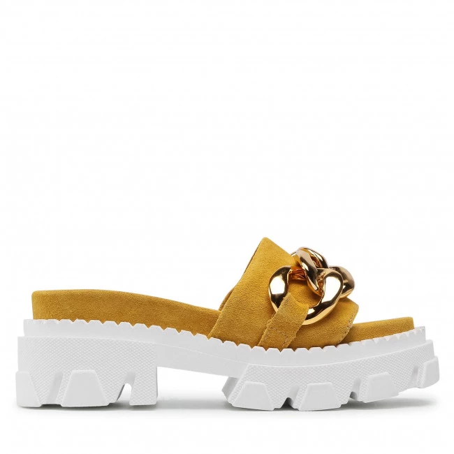 Mules Et Sandales Mules / Sandales De Bain CARINII - B7254 R62-000-000-E49 Jaune 2 Mules Et Sandales Mules / Sandales De Bain CARINII - B7254 R62-000-000-E49 Jaune – Image 2