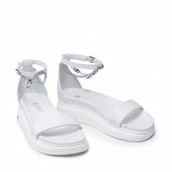 Mules Et Sandales Sandales CARINII - B7696 L46-000-000-E48 Blanc -Carinii Soldes 5902632823260 08 mg kopia